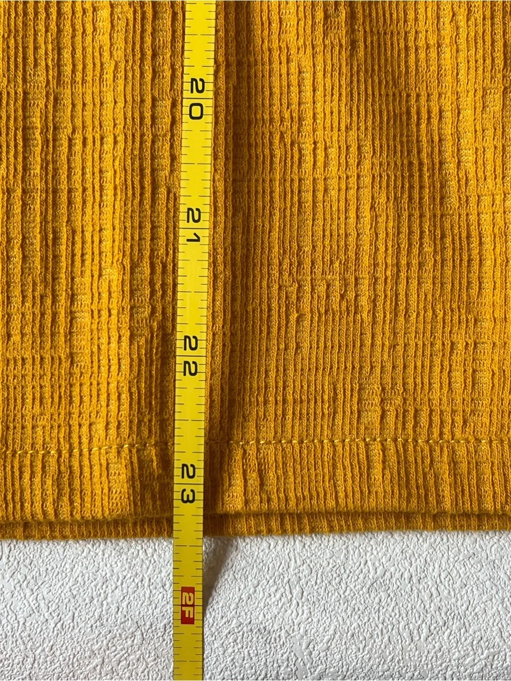 J. Crew Textured V-Neck Top — Mustard Yellow